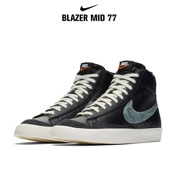 Blazer Mid '77黑 藍蛇紋1