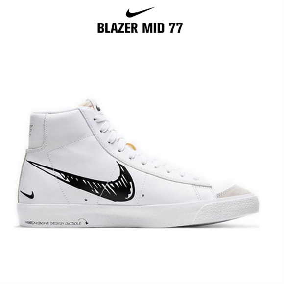 Blazer Mid '77塗鴉黑鉤3