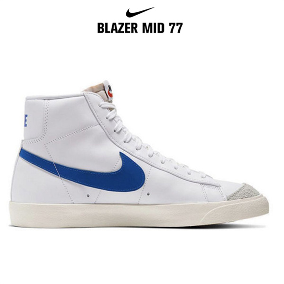 Blazer Mid '77白 藍鉤3