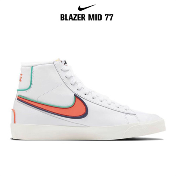 Blazer Mid '77 lnflnite白綠橘4