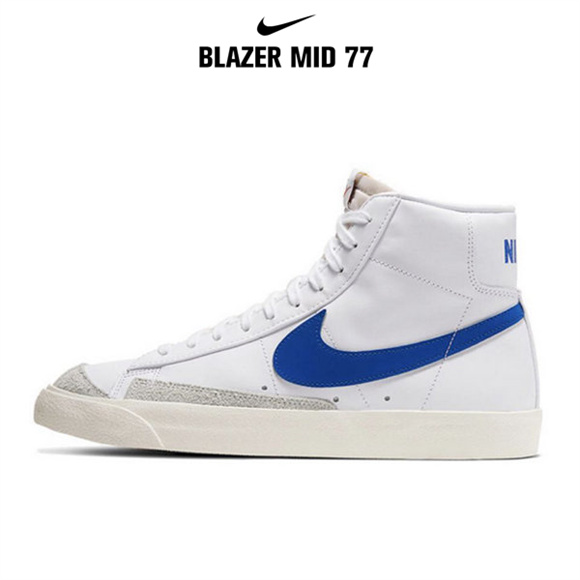 Blazer Mid '77白 藍鉤2