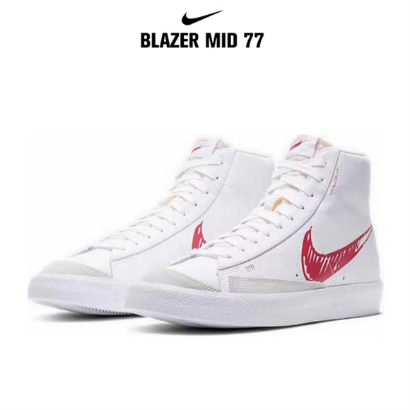 Blazer Mid '77塗鴉紅鉤1