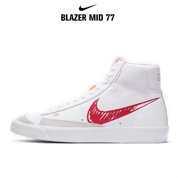 Blazer Mid '77塗鴉紅鉤3