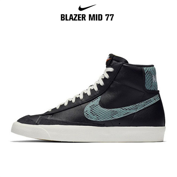 Blazer Mid '77黑 藍蛇紋3