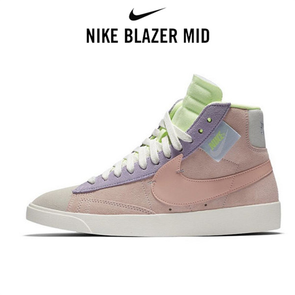 Blazer Mid粉紫拼色3