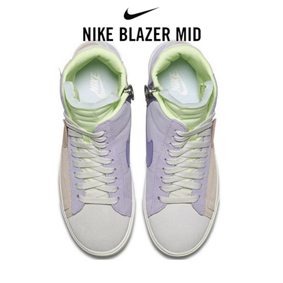 Blazer Mid粉紫拼色2